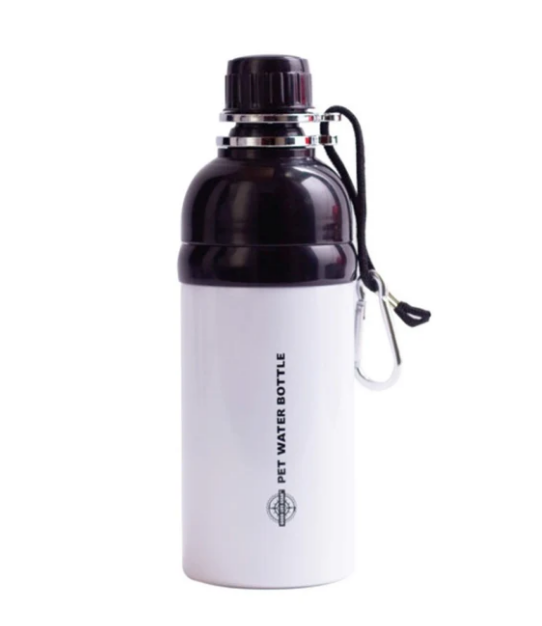 Lick 'n Flow Dog Water Bottle - White!